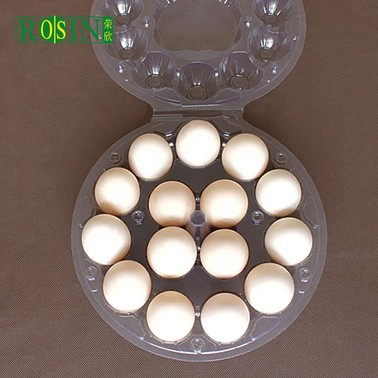 Egg Carton 6 15 Holes Plastic Egg Round Tray With Lid Clear Clamshell Disposable Wholesale Blister Tray Transparent