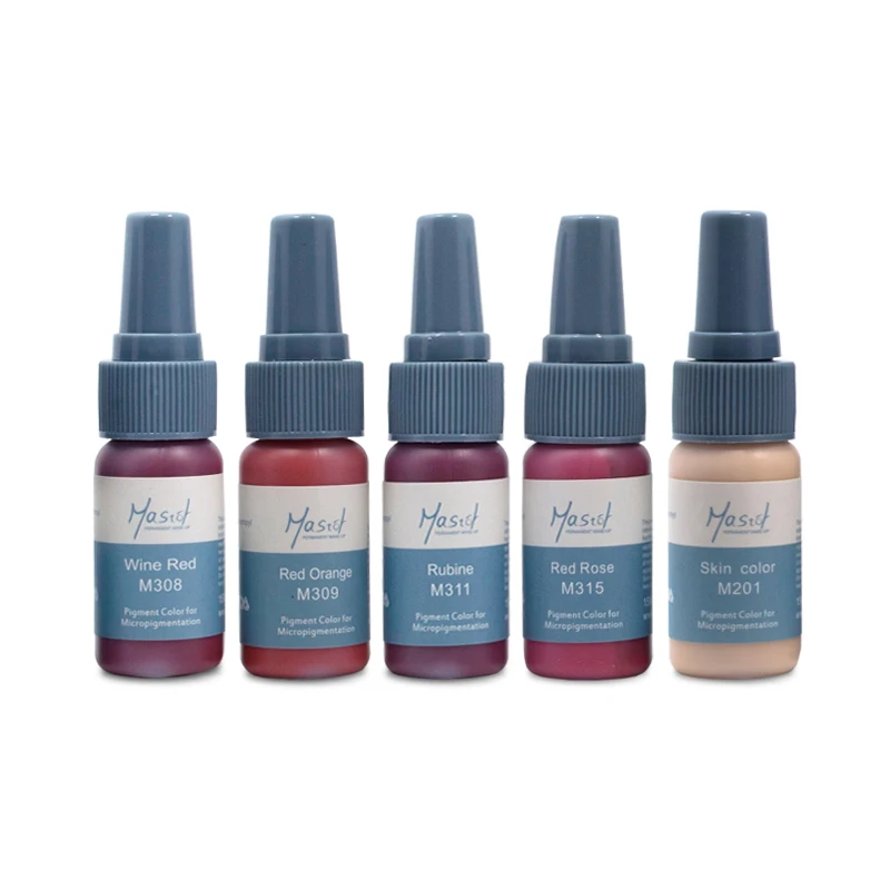 Mastor 15ml Permanent Makeup Ink and 61 Colors Tattoo Microblading Supplies Pigment