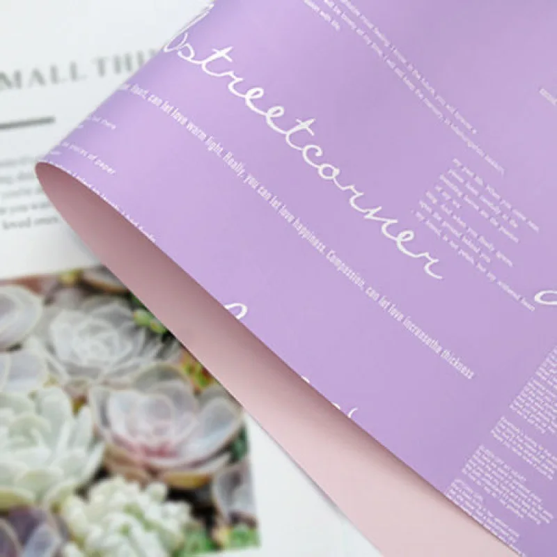 Gift Wrapping Paper Double-sided Color Film Flower Wrapping Paper Gift Wrap Paper Roll