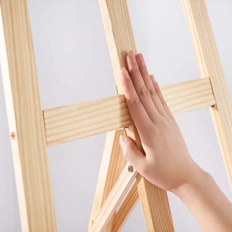 Hot sale contemporary modern cheap Foldable lift sketch art easel sketch painting board advertising display pine easel