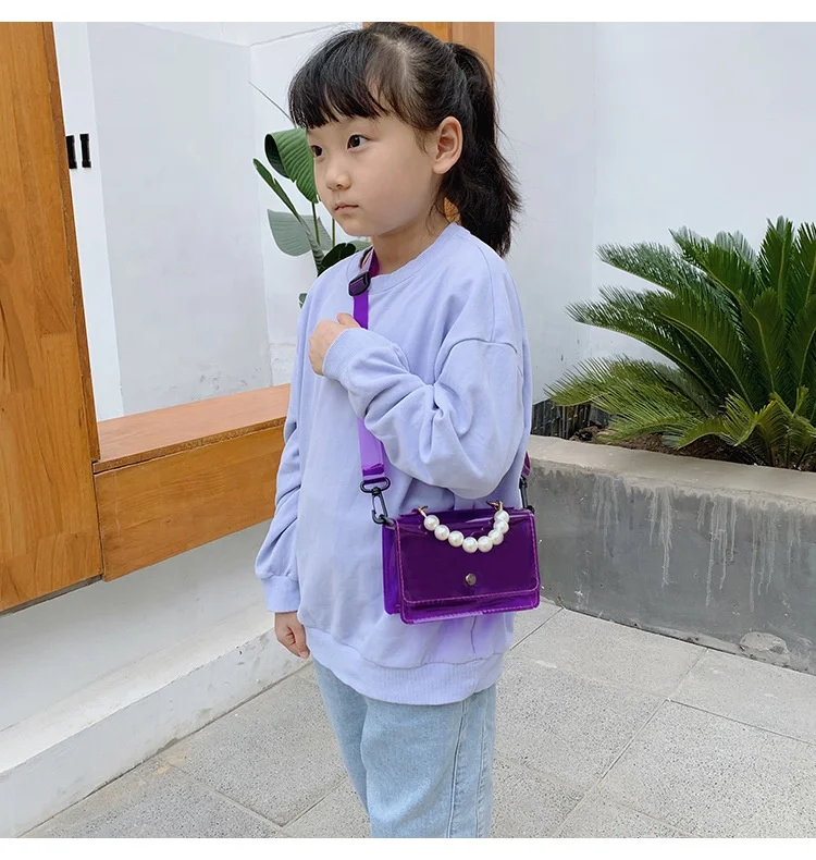 Small Size PVC Mini Women Jelly handbag Kids Pillow Shoulder Bag Candy Color Silicon Tote Beach messenger Bag