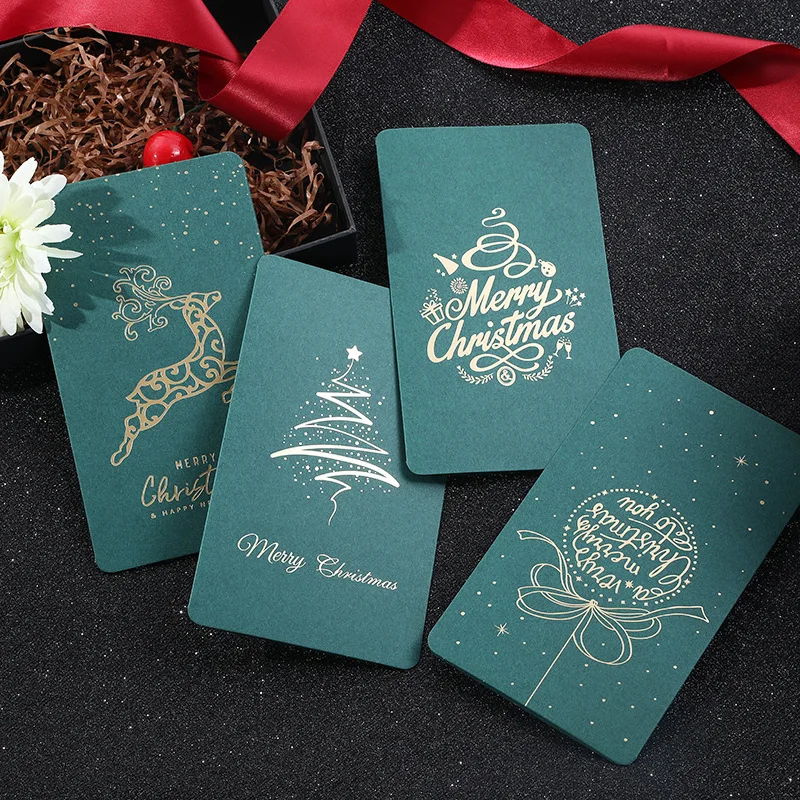 
business family xmas tree postcards with printing 