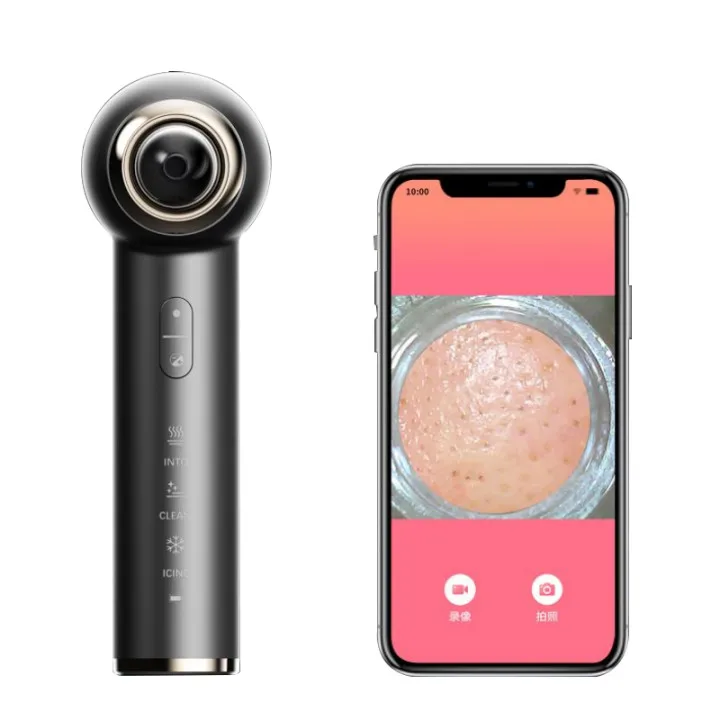 Wholesale Blackhead Remover Vacuum 4 in 1 Blackhead Remover Ultrasonic Hot Cold Intelligent Visual Nose Blackhead Remover Kit