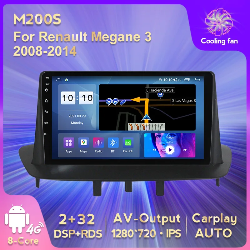  MEKEDE Android 11 8core IPS DSP автомобильный радиоприемник DVD для Renault Megane 3 2008-2014 4 + 64/6 128G GPS Видео Мультимедиа Carplay