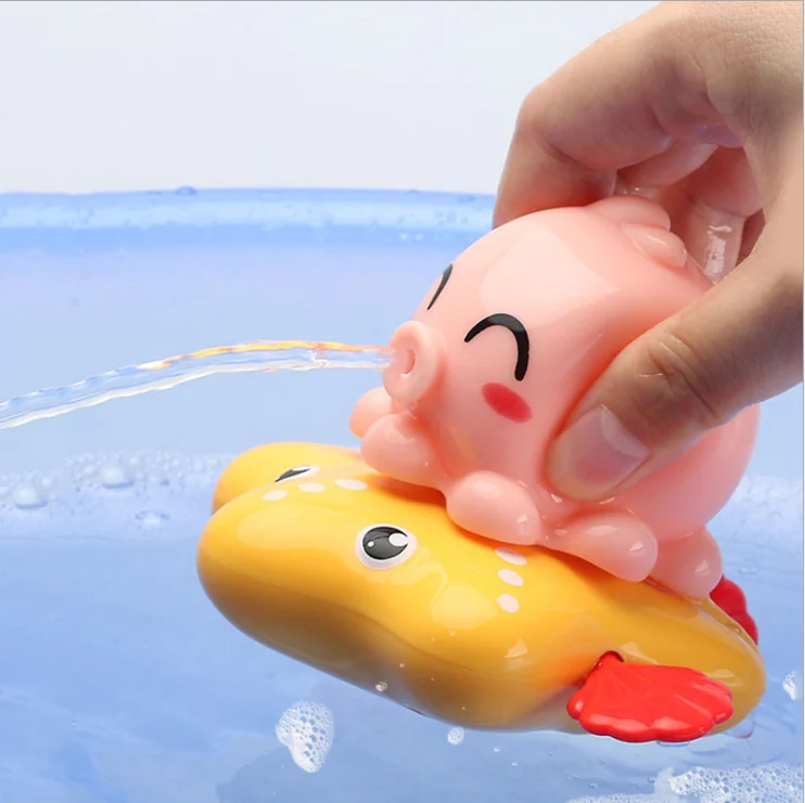 Cartoon Plastic Animal toy Octopus Swimming Wind Up Toys,Animal Baby Bath Toys for Kids