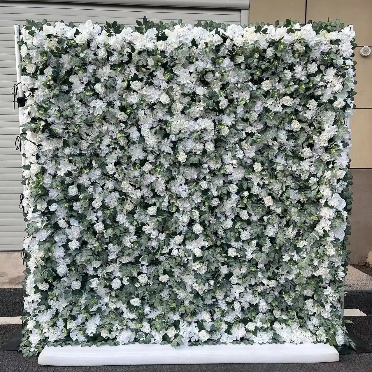 Оптовая продажа 5D Искусственные цветы 8x8ft искусственные розы настенная декоративная панель для свадебного фона украшение дома
