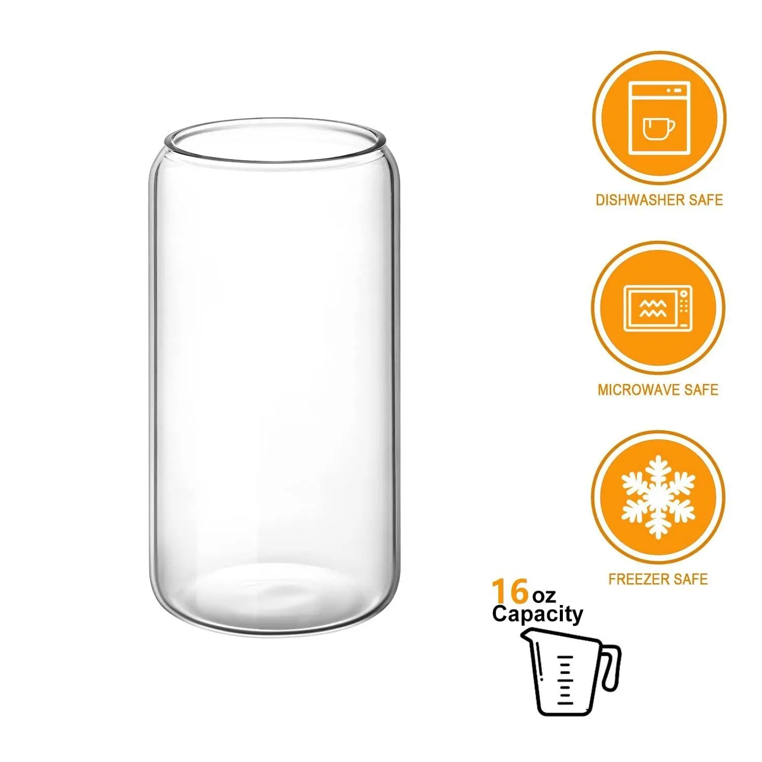 12 oz 16oz frosted beer jar coffee beverage glass jar milk tea cup with bamboo lid and straw