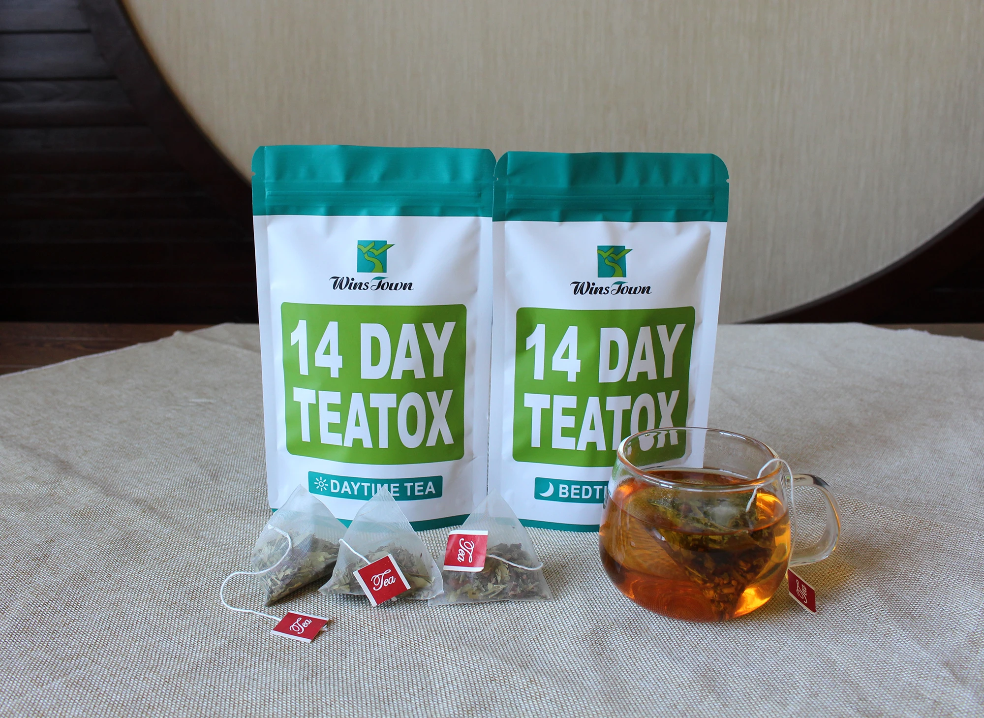 WinsTown bootea teatox tea 14-дневный утренний чай для детоксикации быстрого тонкого цветочного чая