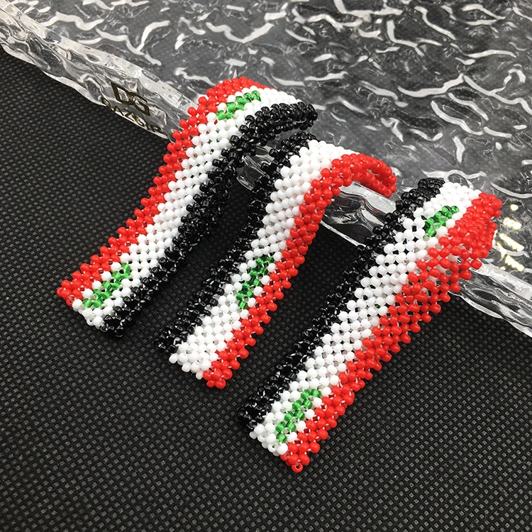 Dazgirl hot selling Palestin country falg beaded bracelets beads flag bracelet trade
