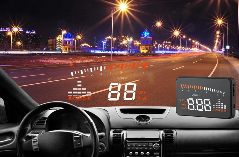 Проектор на лобовое стекло автомобиля Hud X5 светоотражающий дисплей HUD OBD2 автомобильный Стайлинг сигнализация скорости