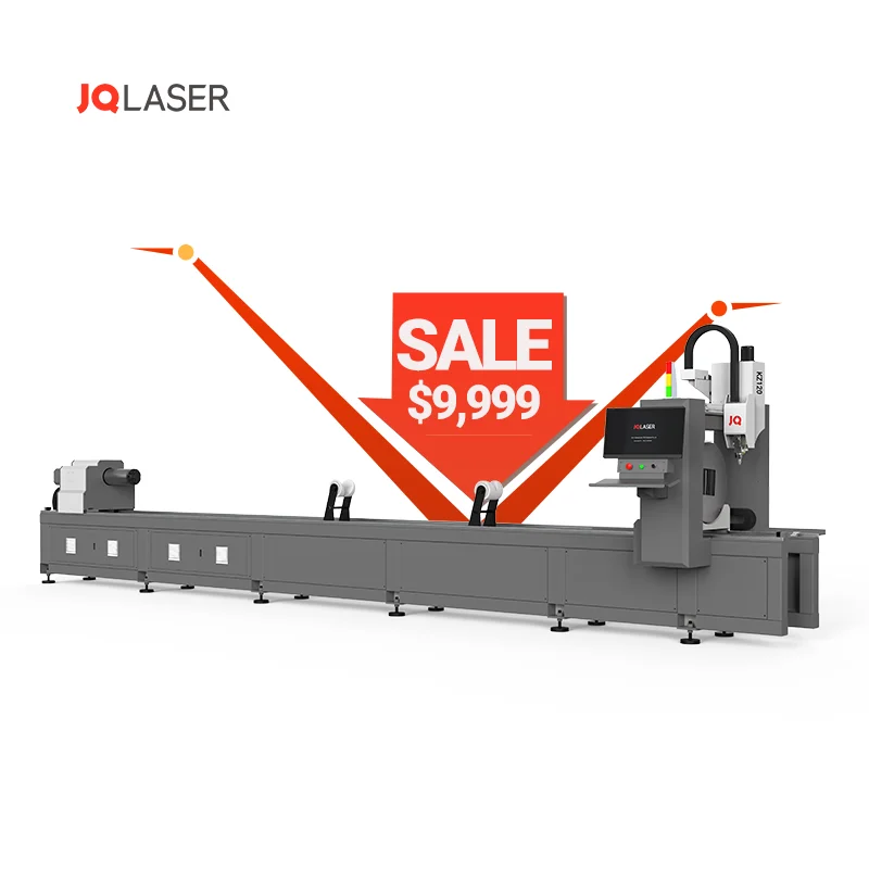 Professional 6m Pipe Laser Cutter 1.5Kw 2Kw 3Kw Automatic Ss Metal Tube Laser Cutting Machine