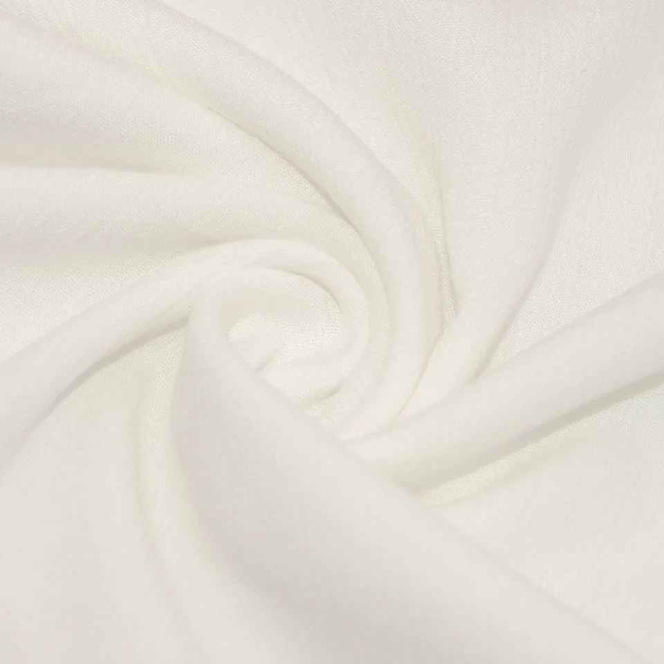 PFD 120gsm dyeing suppliers korean dress matt white tela crinkle 100 rayon viscose crepe fabric