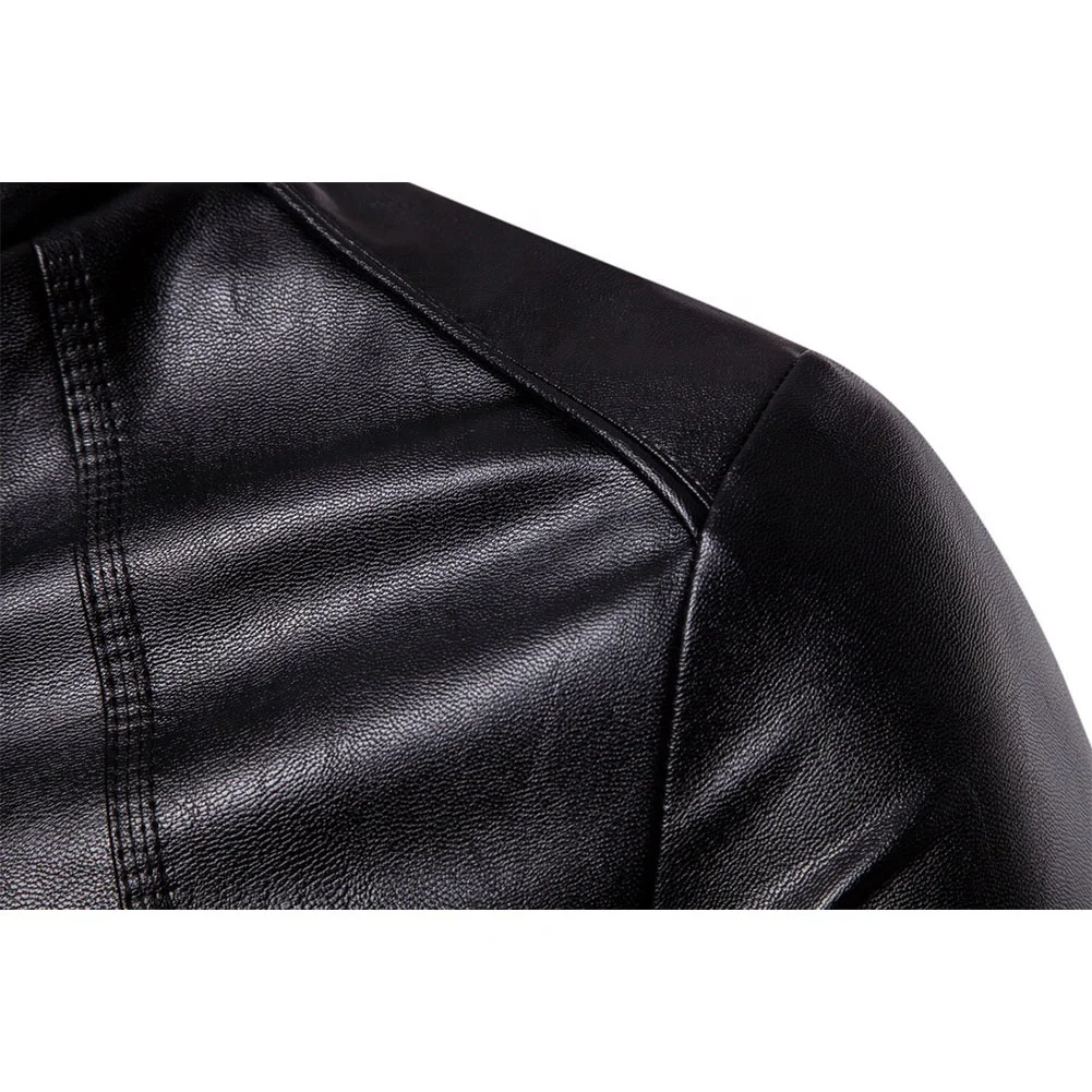 Fashion Designs Boys Classic Biker Jacket Motorcycle Pu Faux Leather For Mens Blazer Masculino Slim Fit