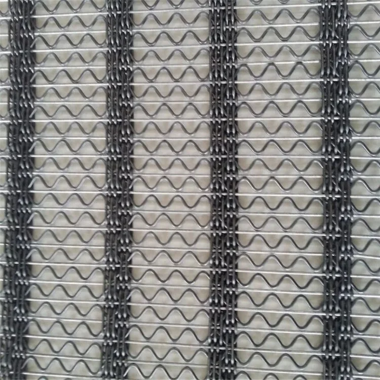 65Mn 45# Manganese steel High Tensile  Iron wire woven Quarry Rock square Hole crimped wire mining screen mesh