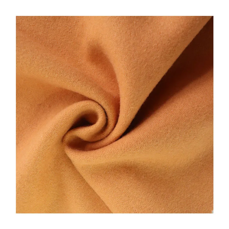 
high quality viscose wool melton woven blend 50% wool fabric 