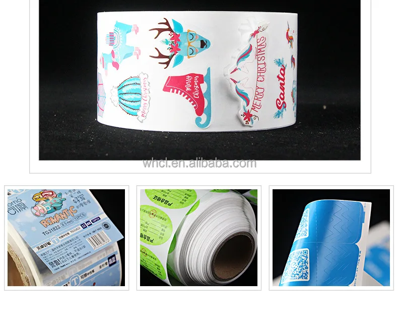 Custom Coated Paper Roll Labels Wholesale Printed Sticker Label for Labeling Machine