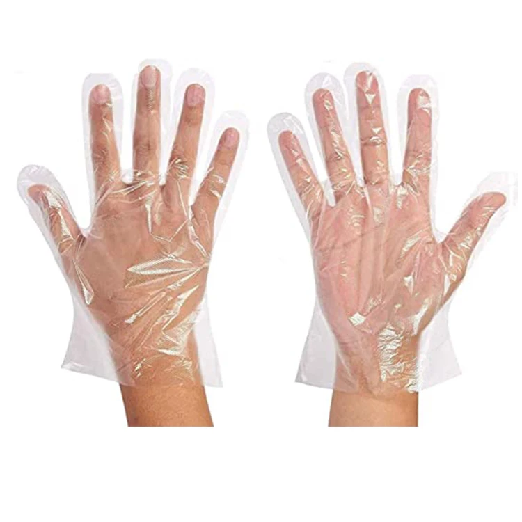 Широко используемые пластиковые перчатки для подготовки пищевых продуктов, Прозрачные полиэтиленовые перчатки для кухни