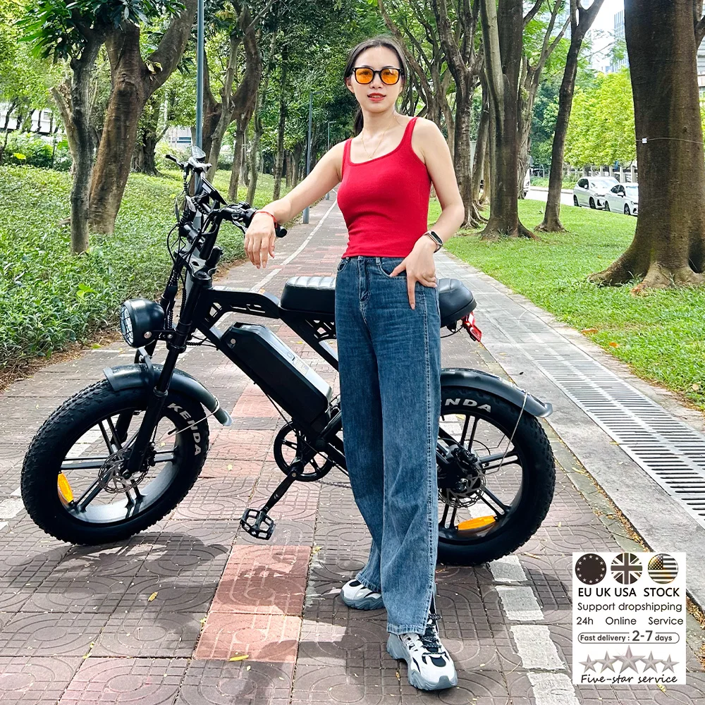 V20 electric bicycle  eu warehouse V20 fatbike  7 Speed E-bike 250W City Hybrid Bicycle Off Road ebike  electr bike price