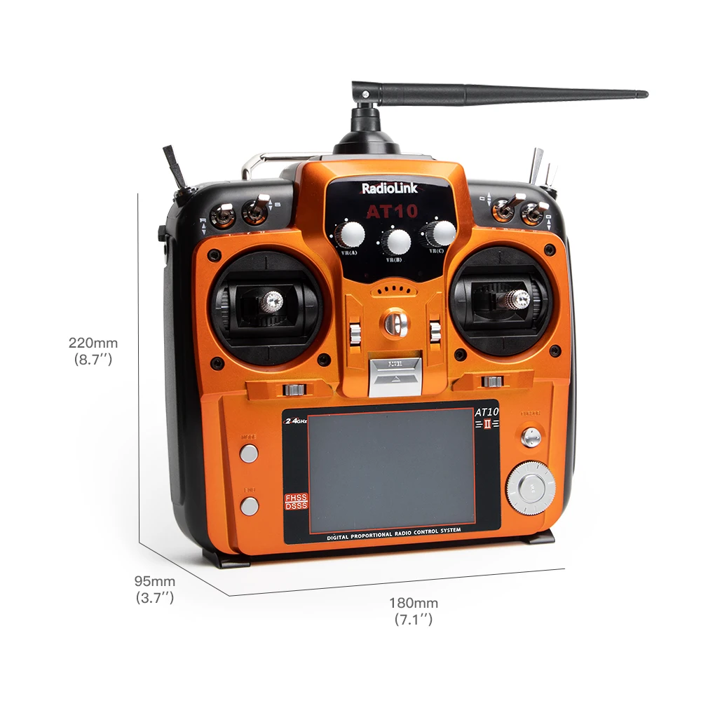 Professional RadioLink Aerial Drone RC transmitter AT10II RSSI Rea-time telemetry SBUS/PWM/PPM signal out-put transmitter