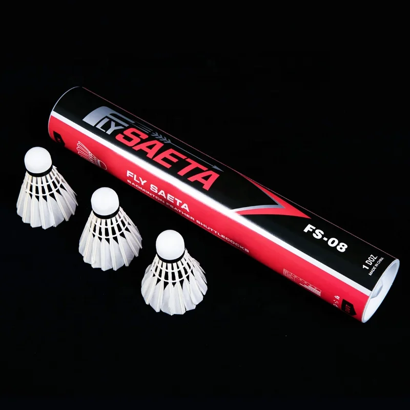 Hot Sales Wholesale Cheap Price Good Quality Duck Feather Badminton Shuttlecock OEM Customized Head Logo