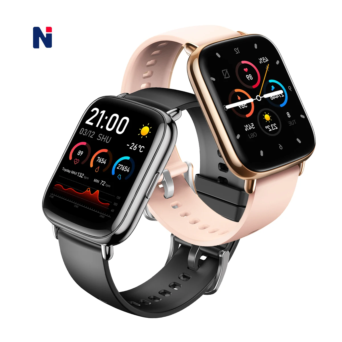 New touch screen noise fitness  gps NFC smartwatch relojes de mujer manufacturer