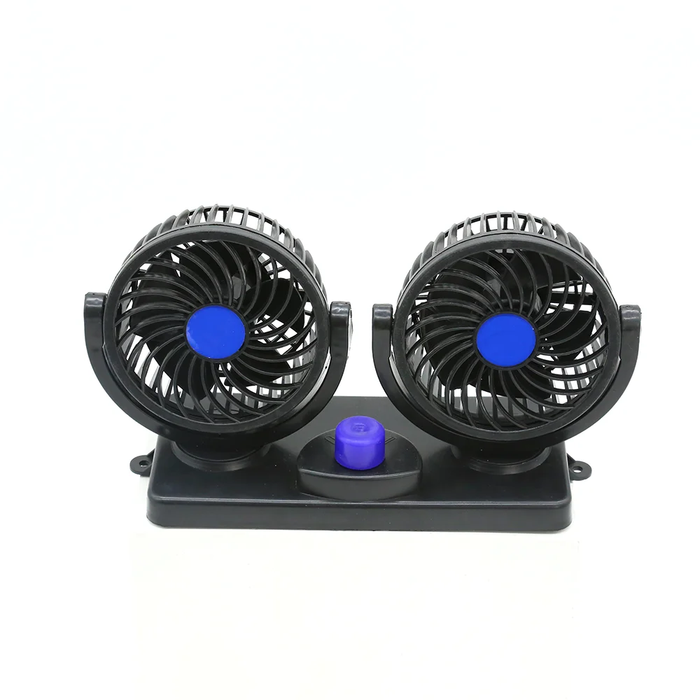 4inch/108mm DC 12V 6.5W Vehicle Blower In Car Revolving Plastic Car Fan 360 degree