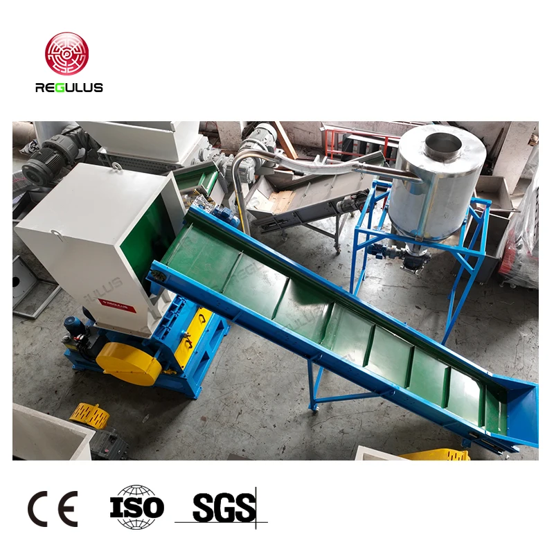 PP Non-woven Fabric Packaging Bags Reusing Crushing Equipment Grinding Machine Granulator Regulus Plastic Recycling Crusher