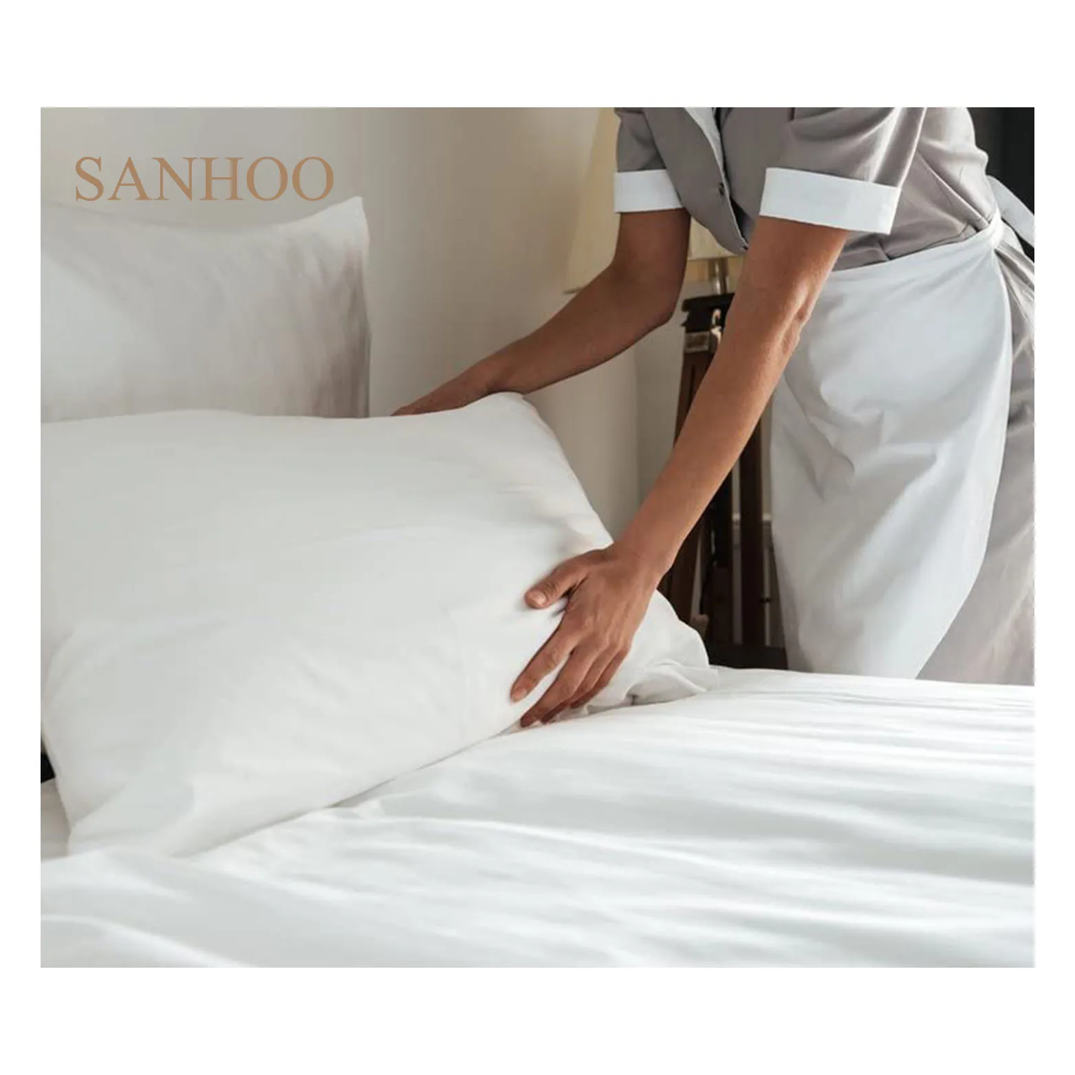 Постельное белье SANHOO Premium 600TC King из египетского хлопка 100