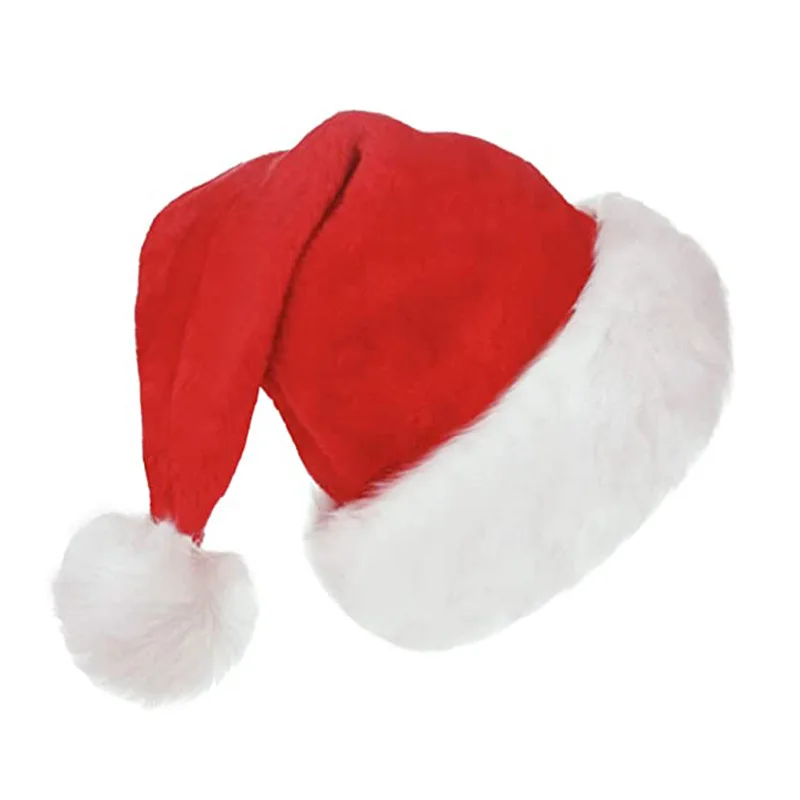 Factory Direct Sales Christmas Adult Santa Claus Christmas Hat Decorative Cartoon Cute Gift Shiny Sequined Kids Christmas Hat