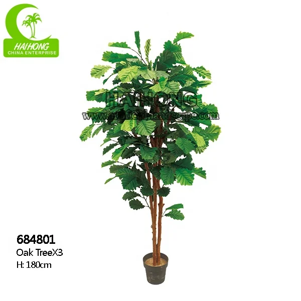 guangzhou HAIHONG artificial plant decorative 180cm oak tree for garden landscaping