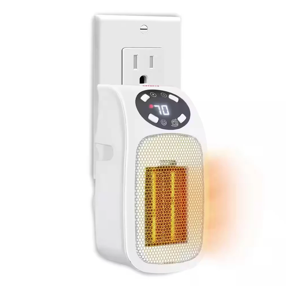 best selling 400W ETL certificate mini handy wall-outlet electric space plug in ceramic heater