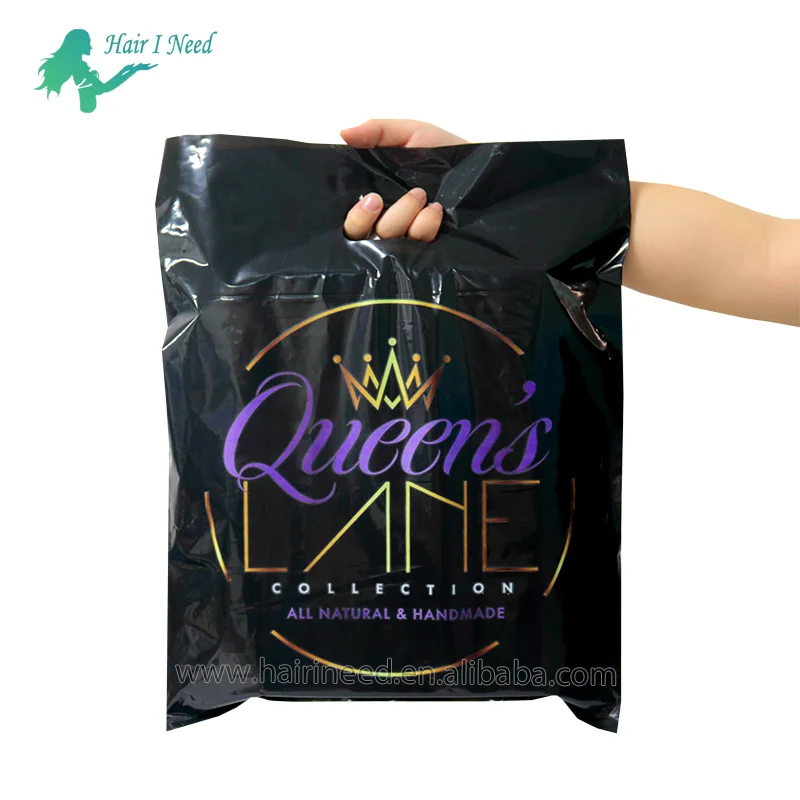 Custom Logo Design Printed PVC Plastic Bags Die Cut Shop Boutique Gifts Clothing Carry Shopping Bag Plastic Bags With Handles