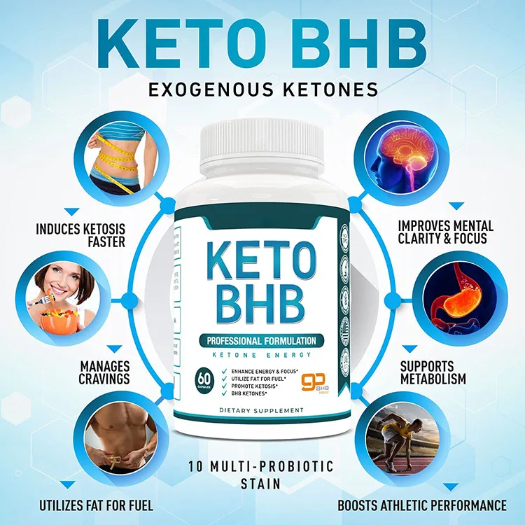 Keto BHB Exogenous Ketones Supplement - Keto Diet Pills for Ketosis, Energy, Focus, Metabolism