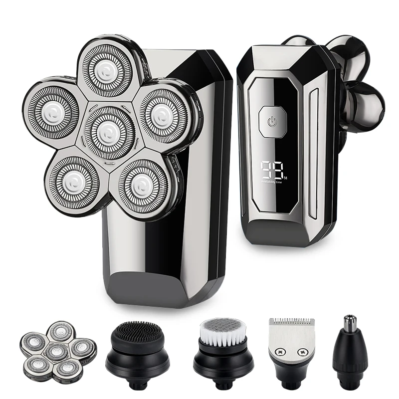 Multifunction 5 in 1 Kit Men Electric Shaver Hair Beard Trimmer Rechargeable Nose Shaving Machine