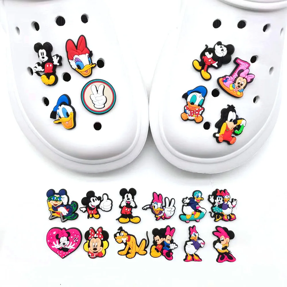 Mickey and Minnie Wholesale Custom Shoe Croc Charms Pvc Shoe Decorations Shoes And Accessories Designer Croc Charms For Clogs