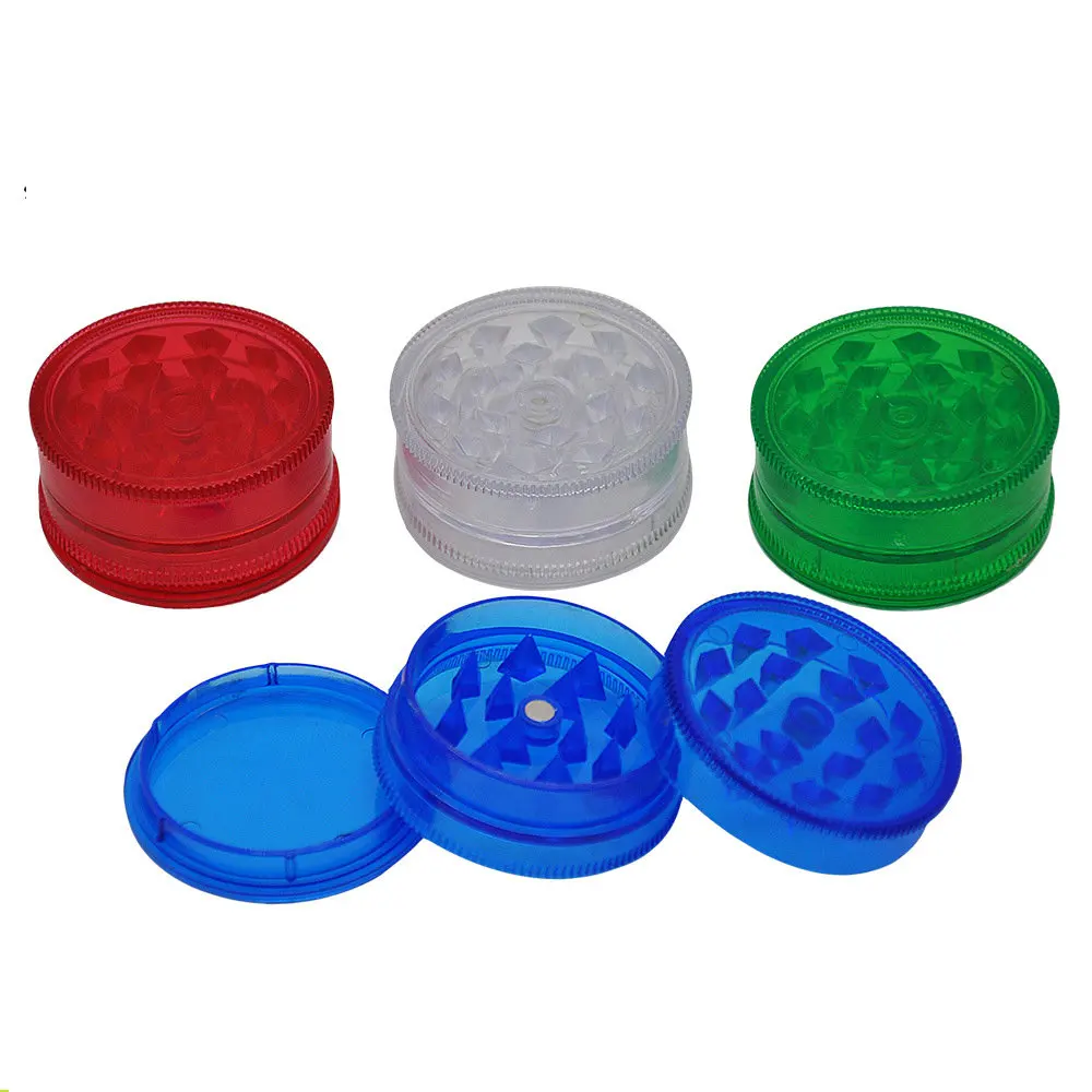 Plastic Herb Grinder Shark Teeth 3 Layer Crusher Hand Miller Metal Grinder