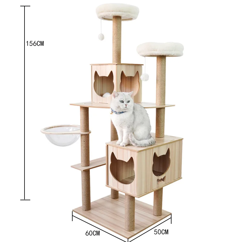 Modern Luxury Large Cat Tree Cat House Modern Pet Furniture Cat Climbing Tower