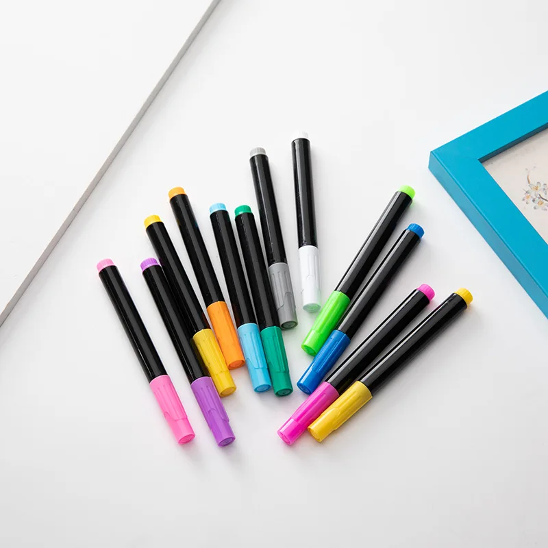12 Colors Customization Colorful Erasable Whiteboard Marker Dry Erase Marker Blackboard Markers For Office School Supplies
