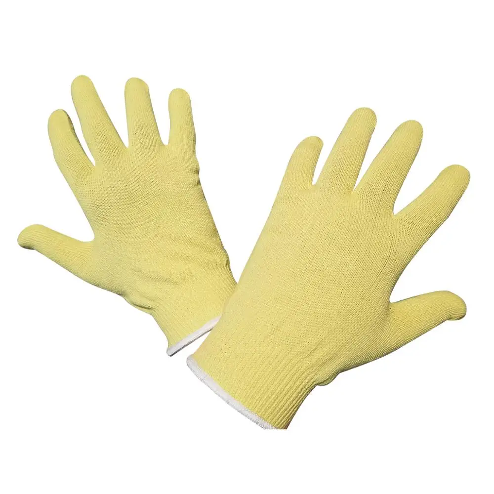 Custom Style High Impact Cut Resistant Knitted Protective Gloves / Protective Aramid Fiber Material Gloves
