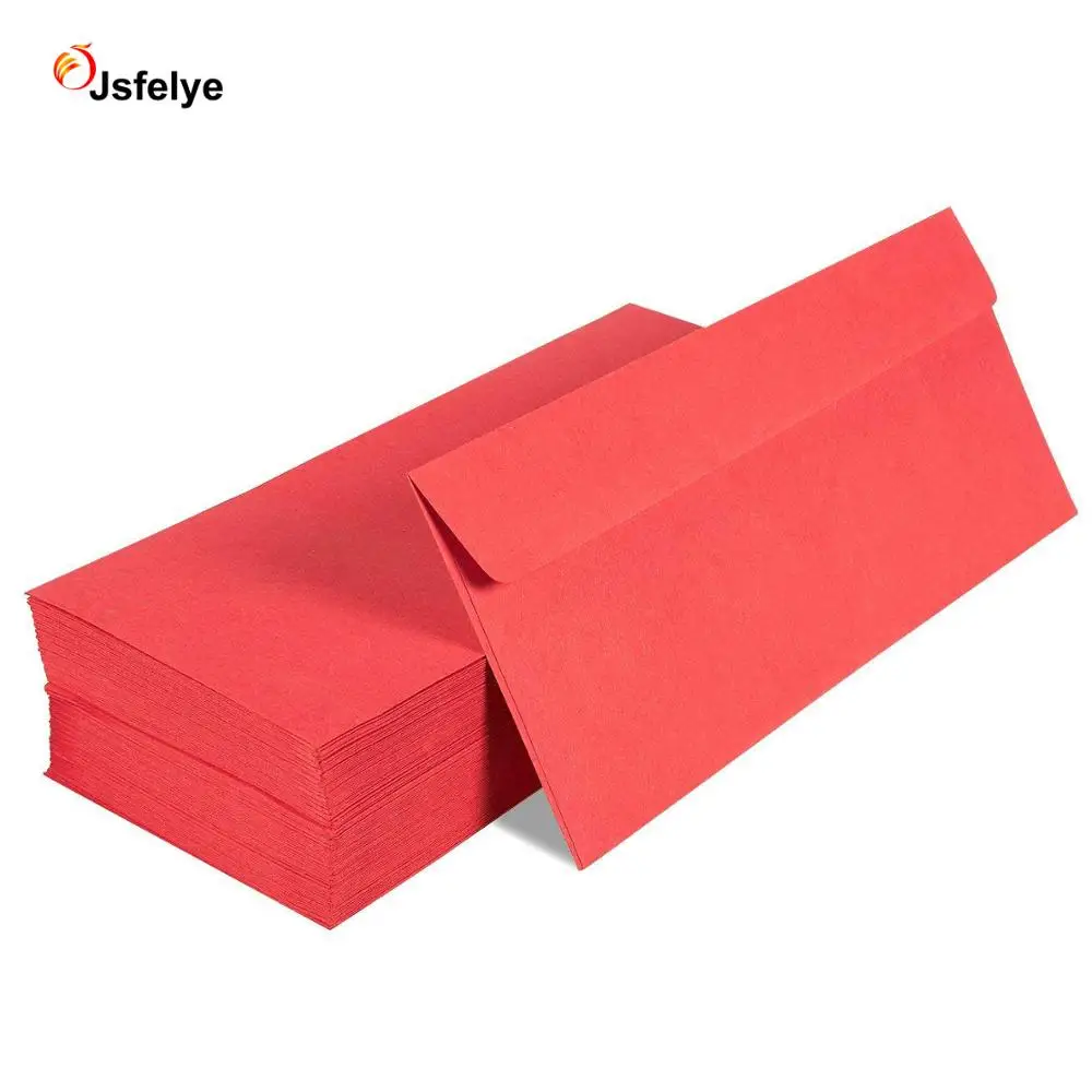 Конверты деловые квадратные красные 4 дюйма 1/8x9