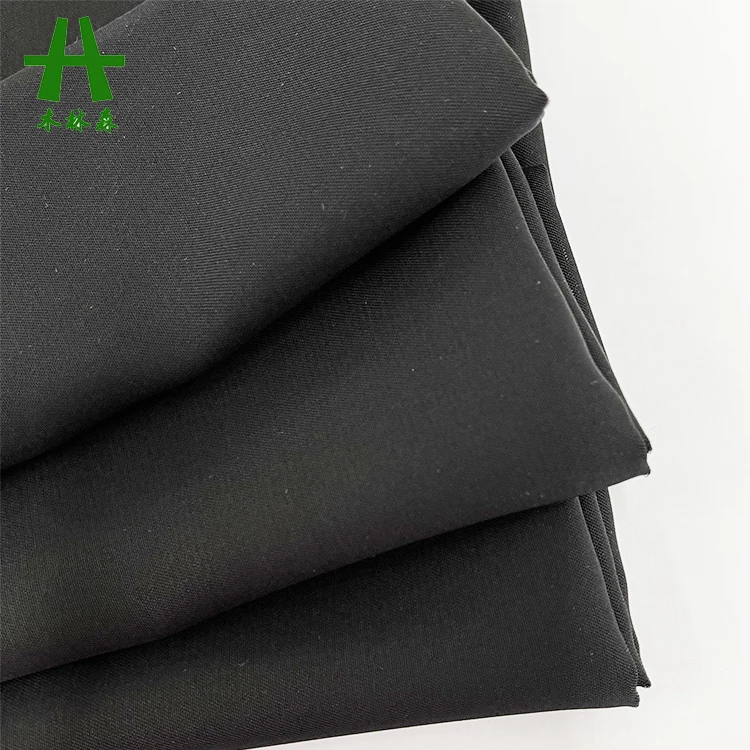 Mulinsen Textile 100% Polyester Formal Black Dubai Nida Fabric