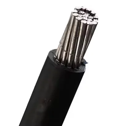 aerial Bundle Cable JKLYJ steel core aluminum  overhead cable 16mm 25mm 35mm 50mm Black PVC Xlpe Cable