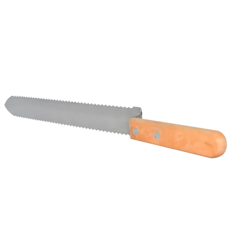 Honey Uncapping Knife Stainless Steel Serrated Beekeeping Knife for Harvesting Extracting Honey Equipment Bee Hive Tool