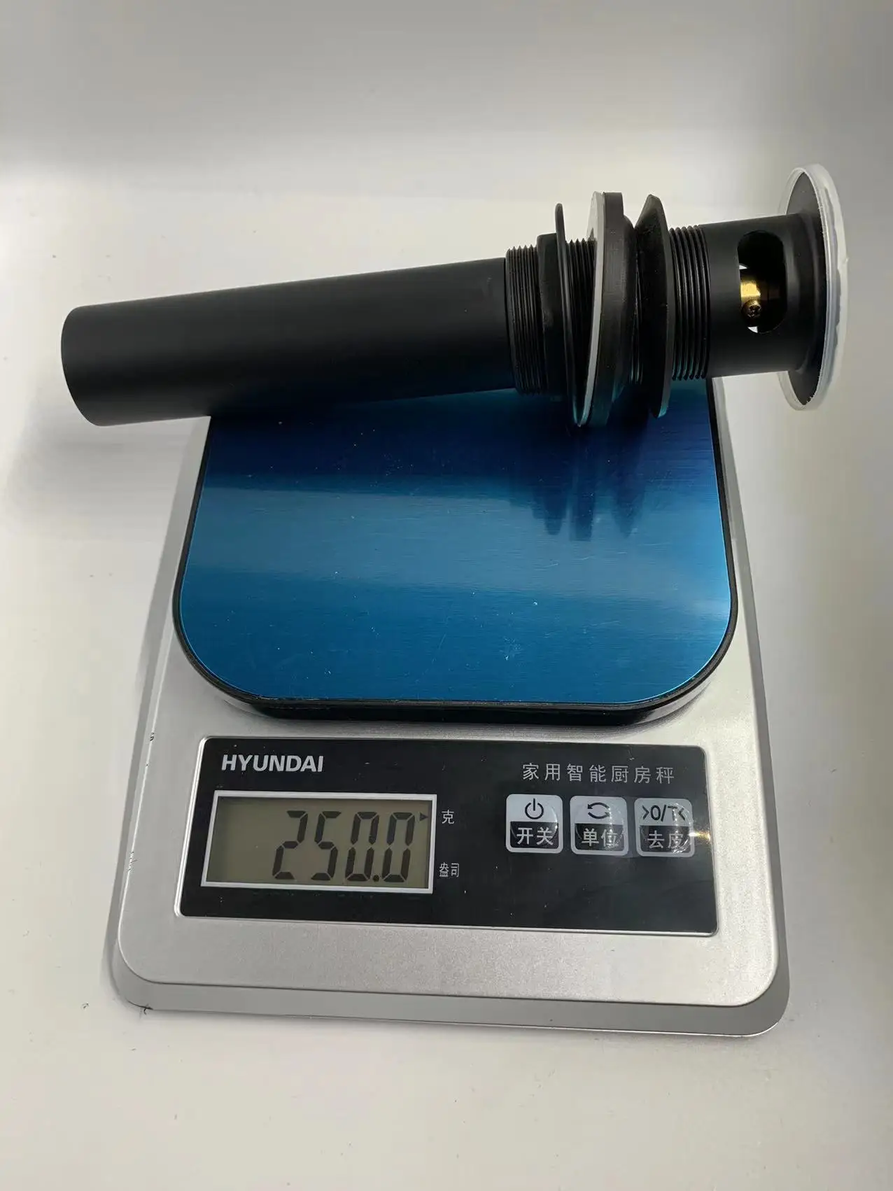 High quality brass matte black pop up drain click clack sink waste with overflow