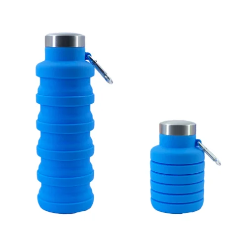 Portable Sports Water Bottle Outdoor Silicone Folding Water Cup Silicone Collapsible Sports Bottle