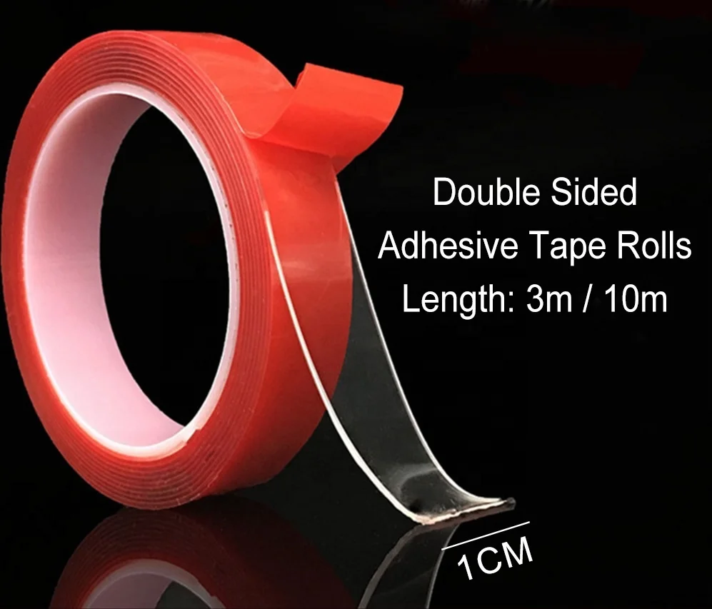 Crystal 2 side Adhesive Sticky Nail Art Tape Sticker for glue Nail Tips on Acrylic Display