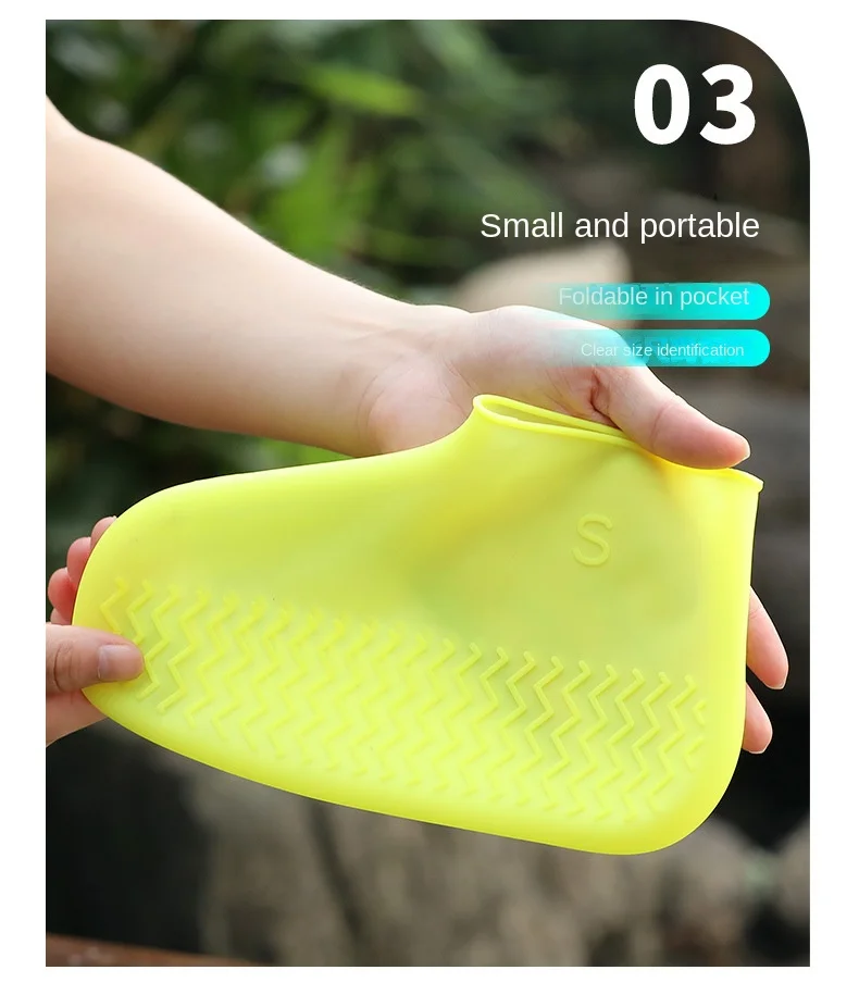 Fashion Smart non-slip silicone rain shoe covers portable rain dry boot overshoe accessories customized logo