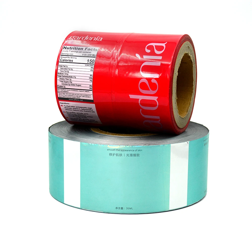Skincare Cosmetic Packaging Plastic Laminated Roll Packaging Film Rolls Printed Customized Printed Packaging Roll Film