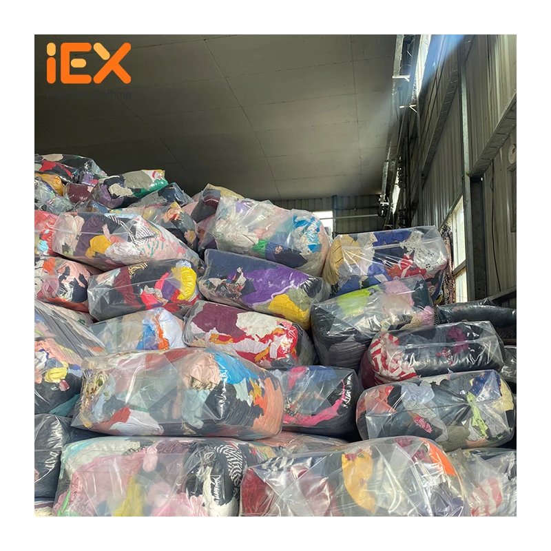 Oil Waste Industrial Clothing Cleaning Cloth Cotton Color Knit Rags