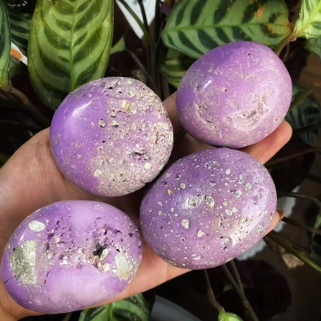 Wholesale Natural Decorative Gemstone Crystals Healing Stones Phosphosiderite Palm Stones